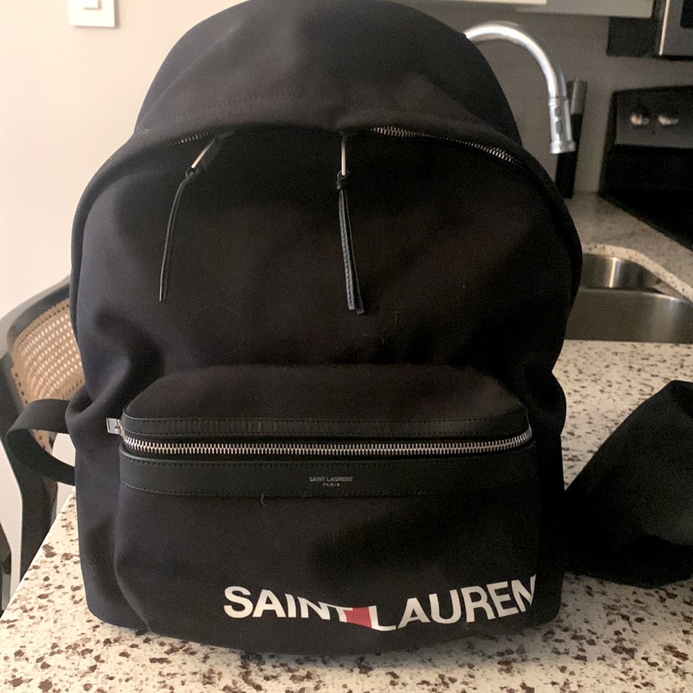Unisex - Saint Laurent Back-to-school backpack.